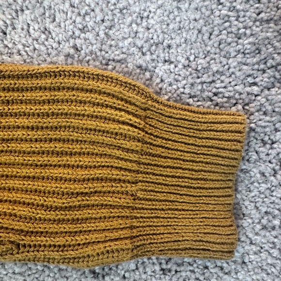 Madewell Open Cardigan with Pockets Mustard Yellow - Picture 7 of 11